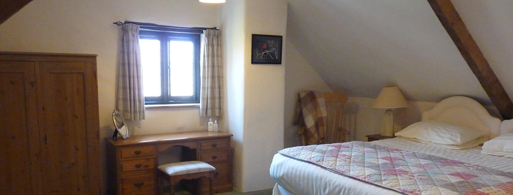 The main bedroom in the Appleloft suite